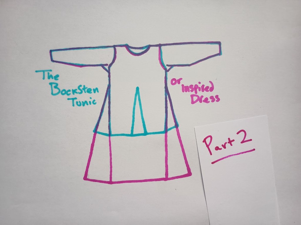 The Bocksten Tunic (or dress). Pt.2: Cutting it&nbsp;out.